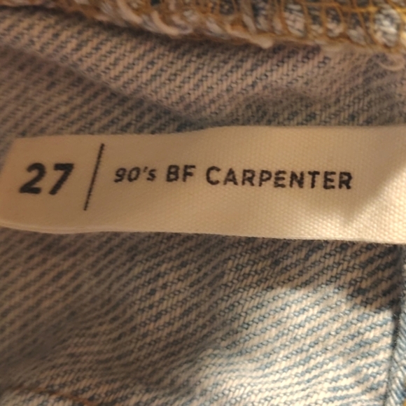 PacSun Women's High-Rise 90s Boyfriend Carpenter Cargo Jean. Light Blue, Size 27 - Picture 11 of 16